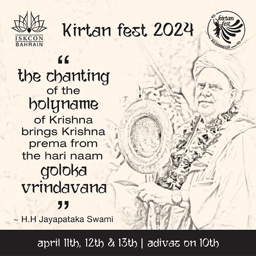 Kirtan fest 2024 | HH Jayapataka Swami